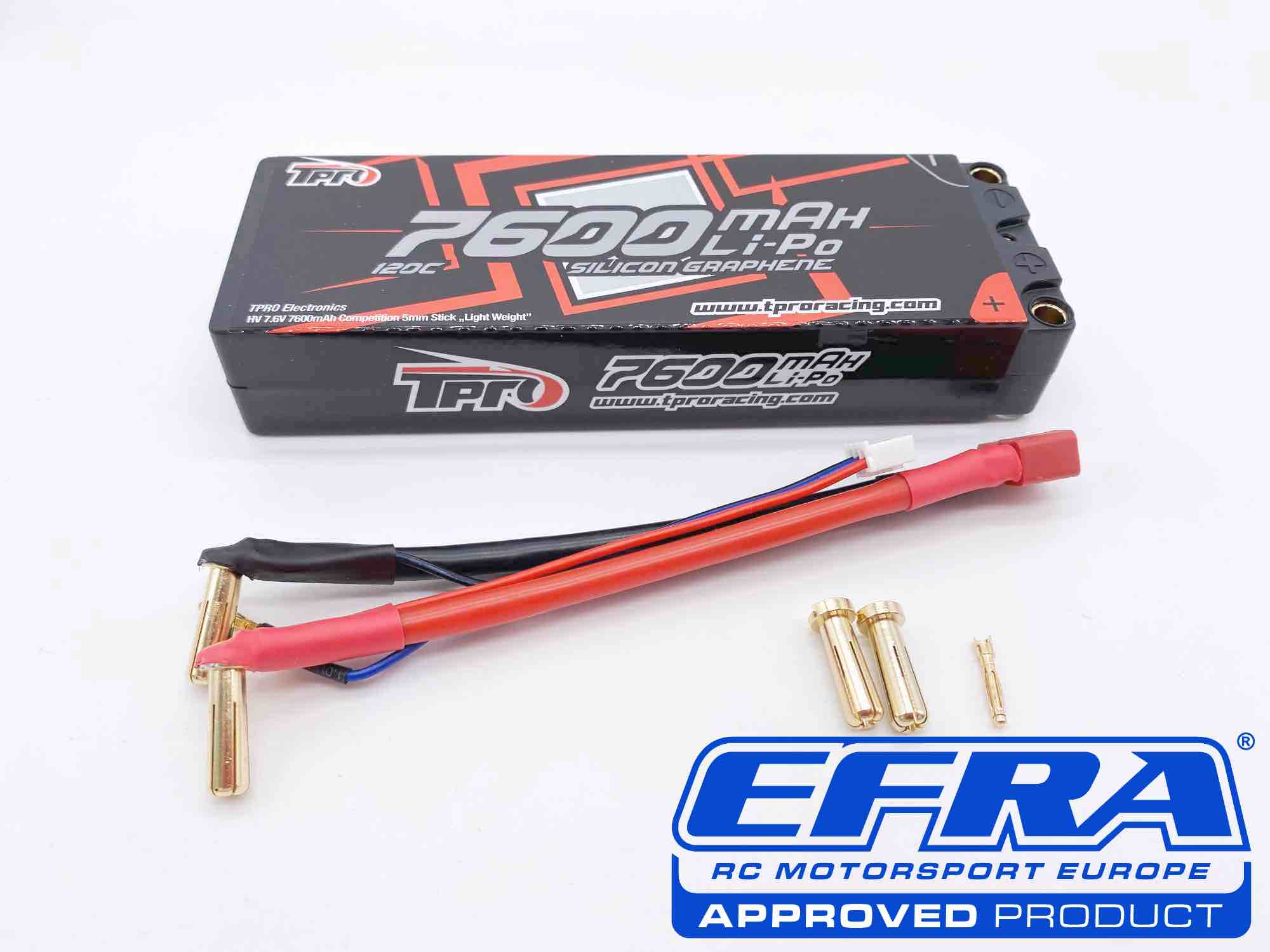 TPRO Electronics HV LIPO Competition 7,6V 7600mAh 120C 5mm Light Weight