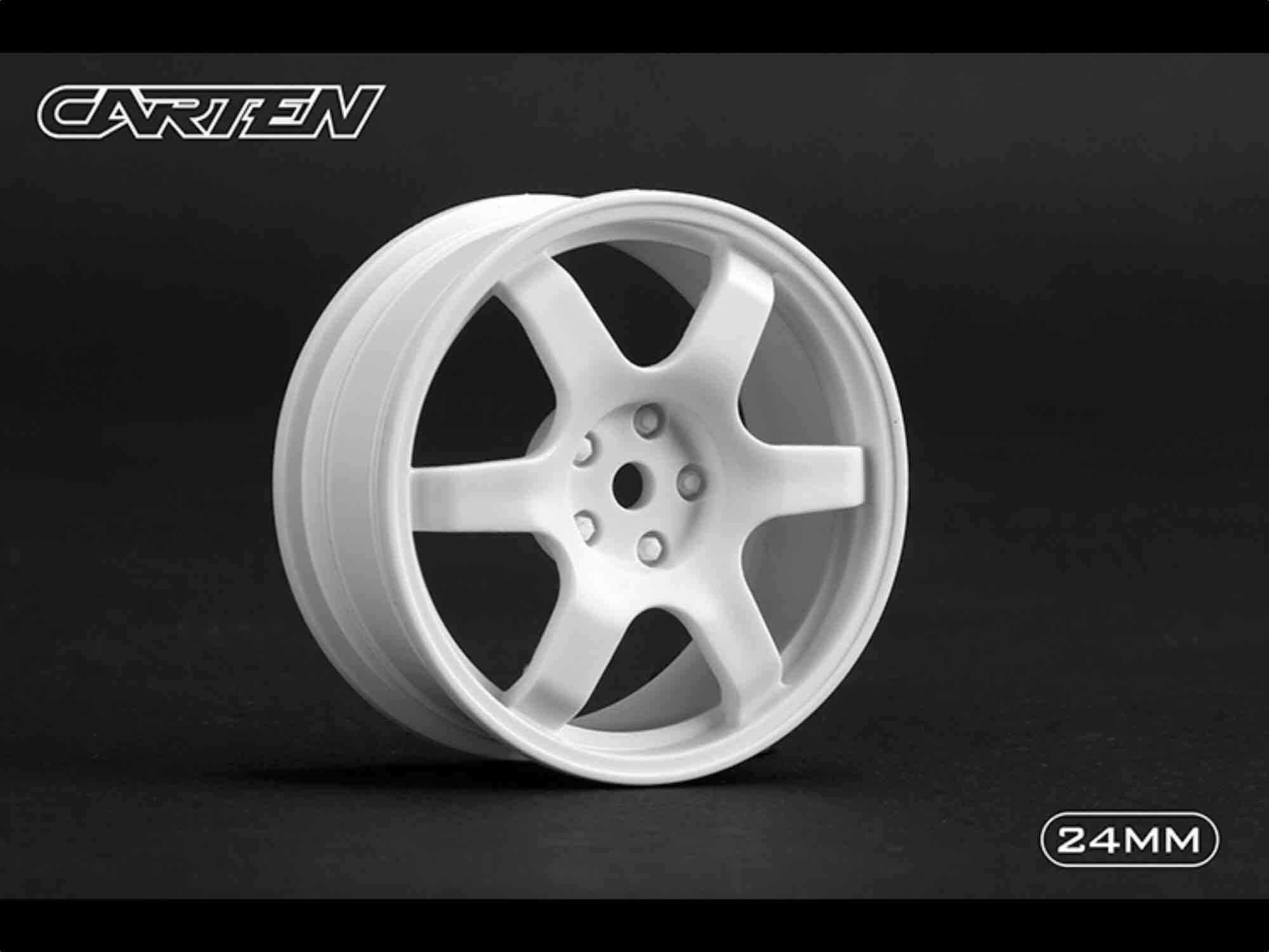 CARTEN 6 Spoke Wheel White 24mm (4)