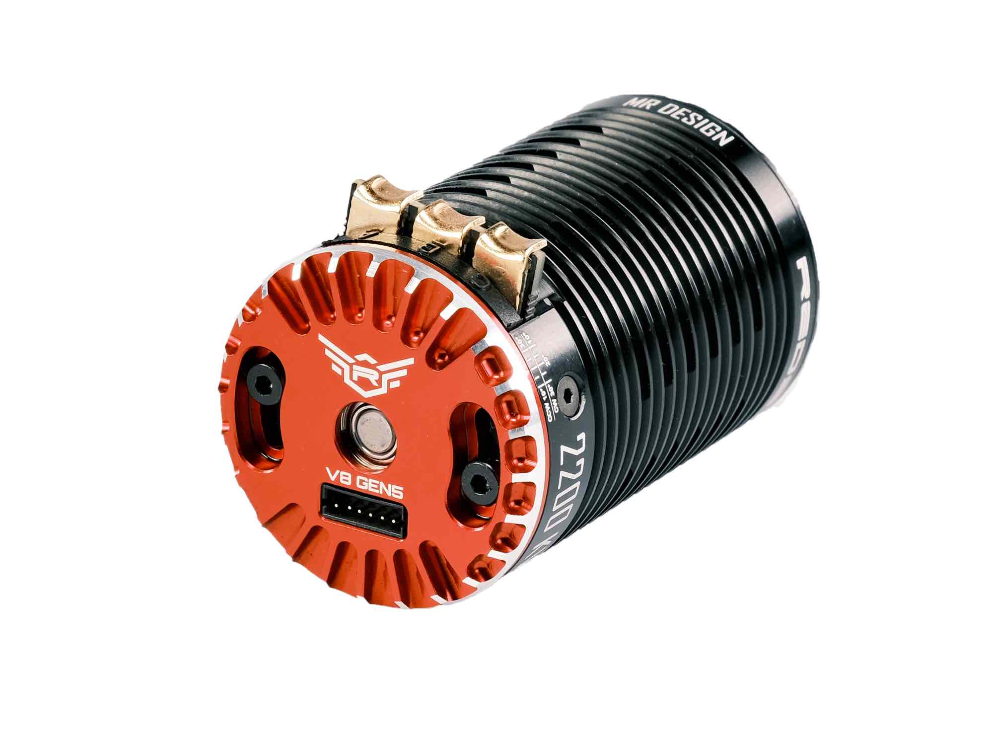 REDS 1/8 Brushless Motor 2400kV V8 4Pol Sensored Gen5