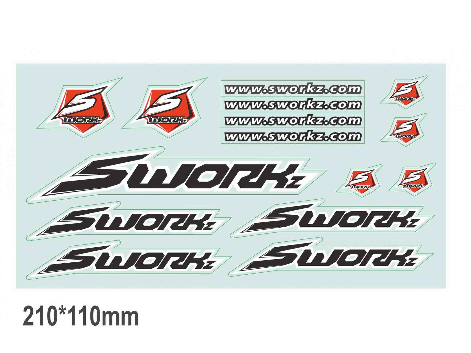 SWORKz Logo Decal Sheet (2)