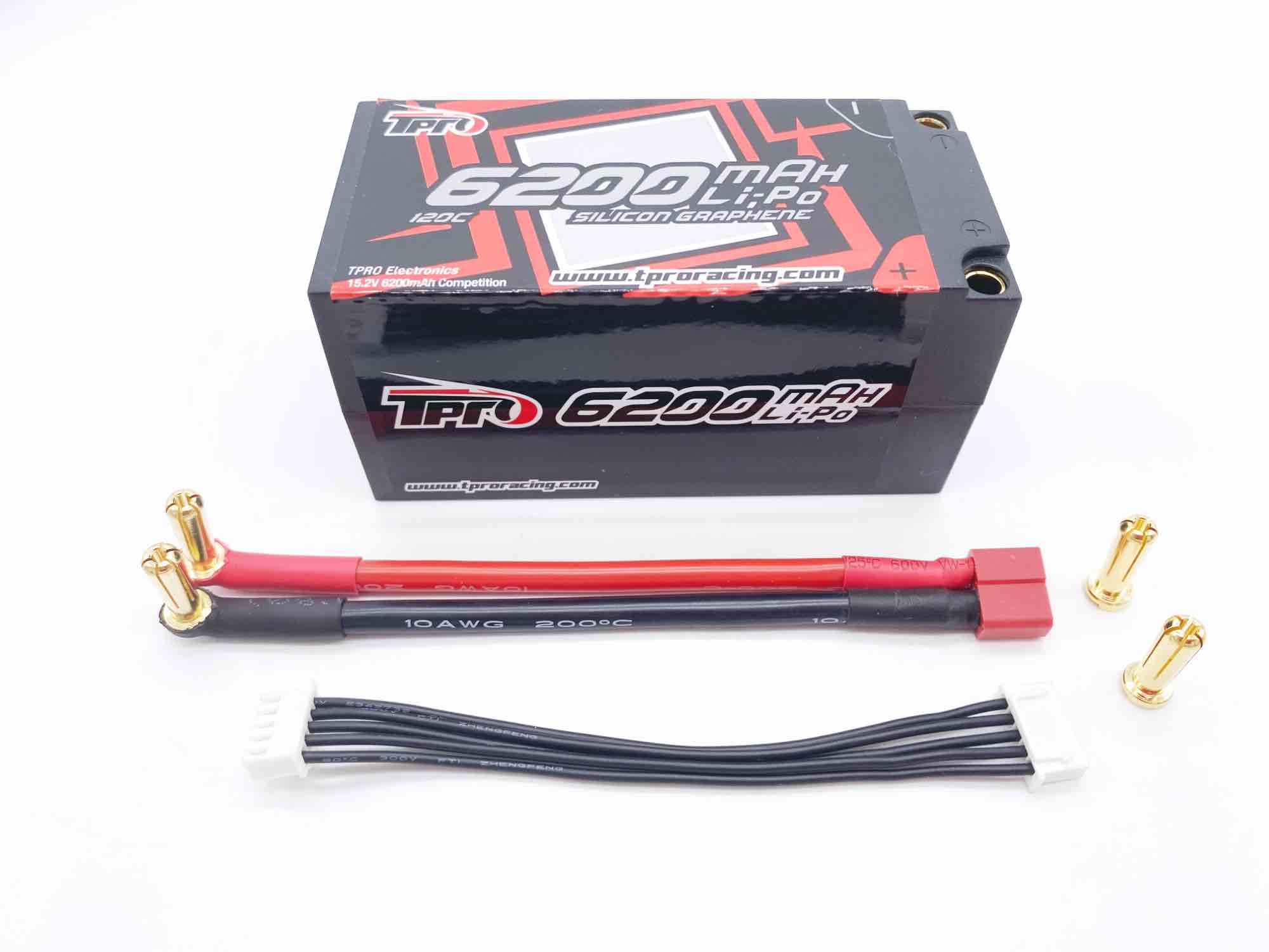 TPRO Electronics HV LIPO Competition 15,2V 6200mAh 120C 5mm Shorty