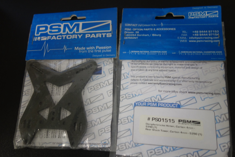 PSM Rear Shock Tower Carbon 4mm S350