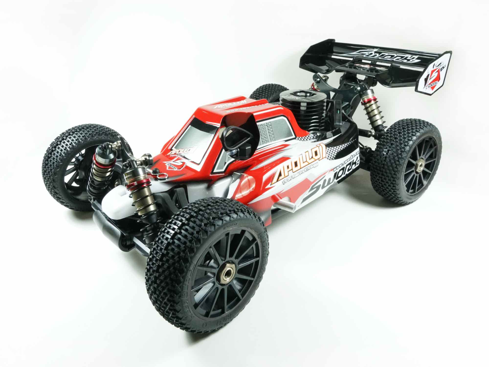 SWORKz Apollo 1/8 Nitro Power Buggy Pro RTR with Prepainted Body Shell