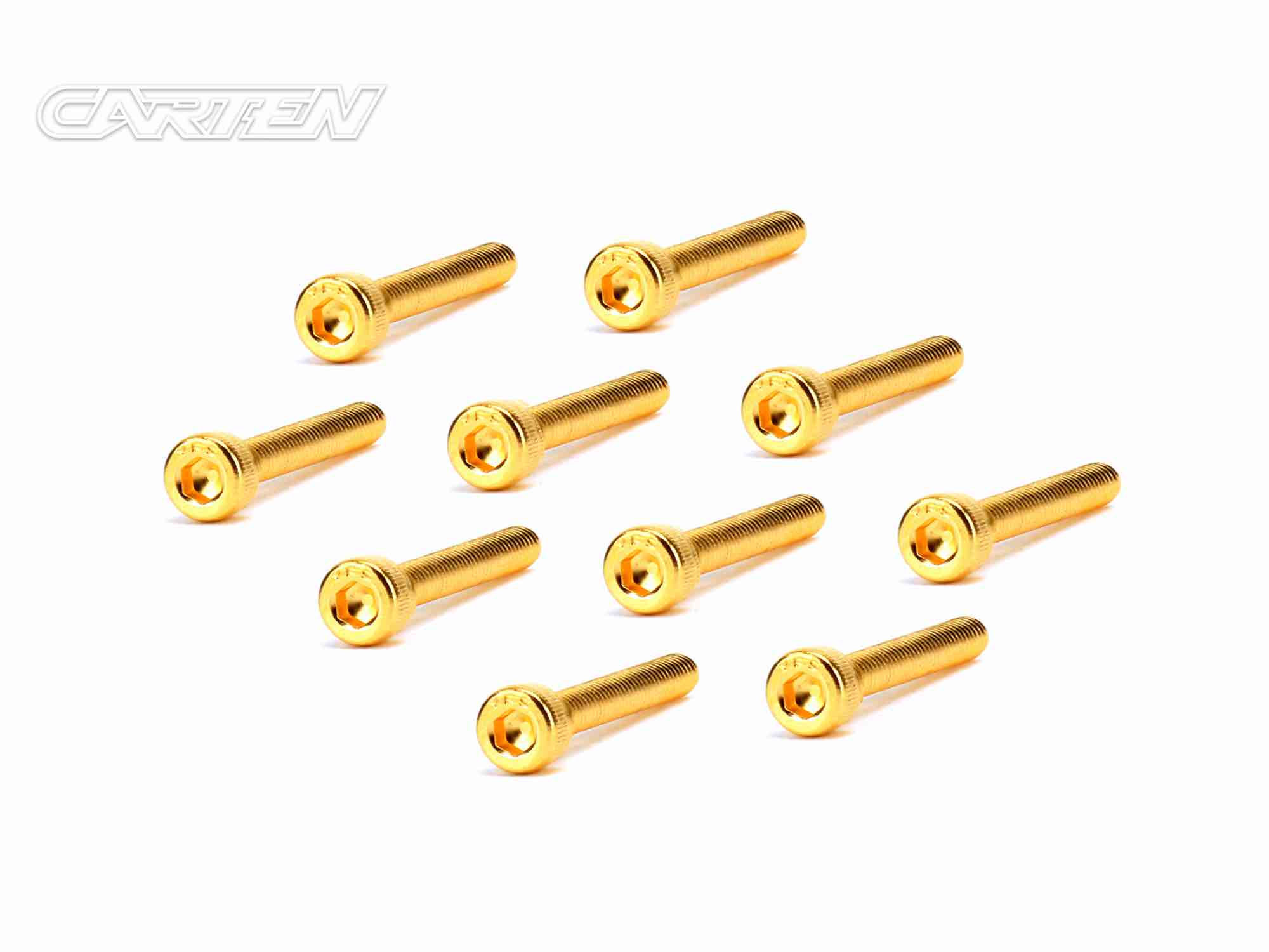 CARTEN Screw Set  12.9- CH M3x25(Gold Coating) (10)