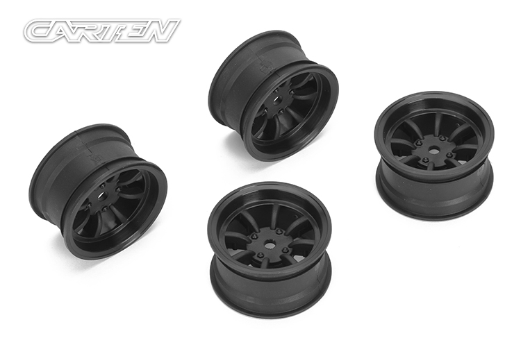 CARTEN 8 Spoke Wheel +4mm (Black)