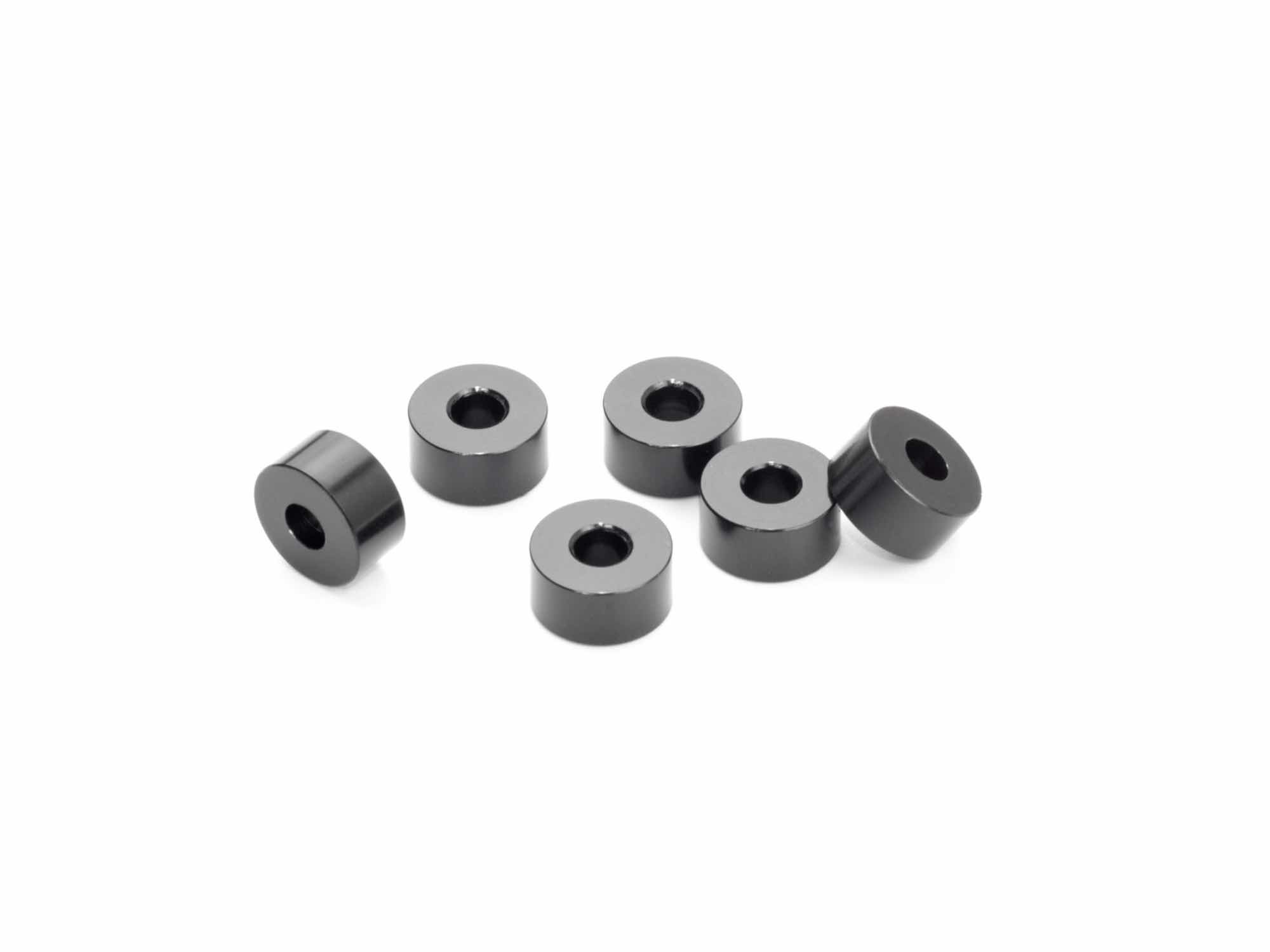 INFINITY ALUMINUM WASHER 3x8x4.0mm (Black/6pcs)