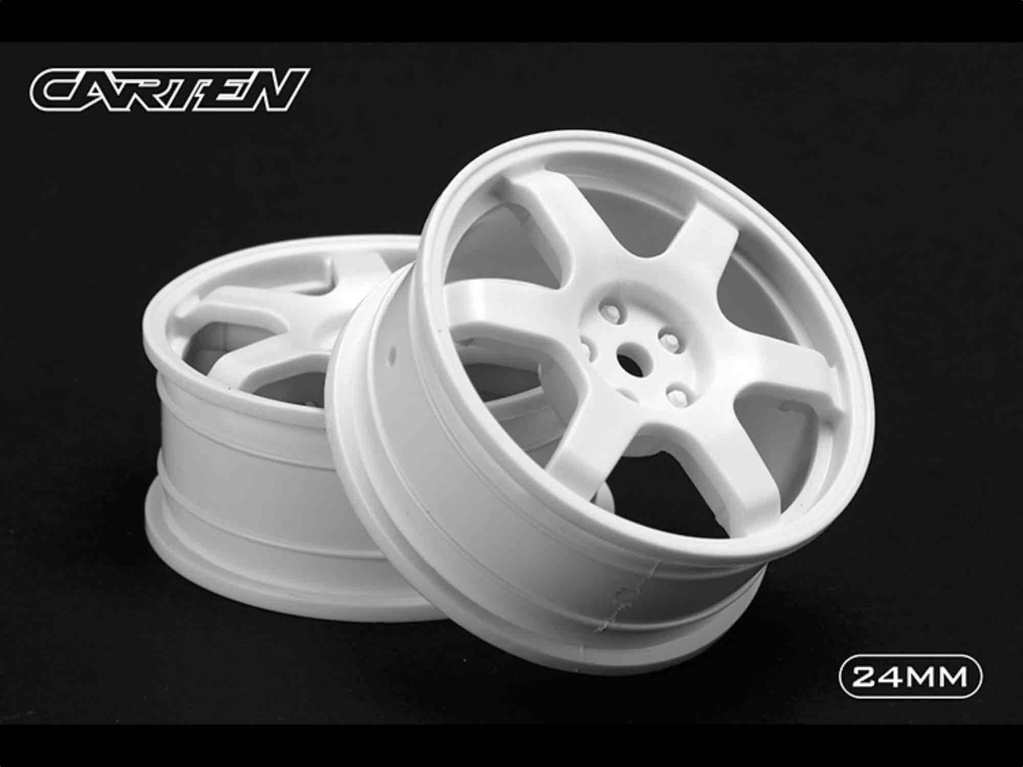 CARTEN 6 Spoke Wheel White 24mm (4)