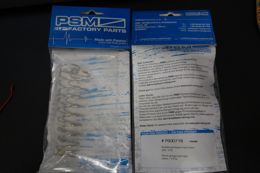 PSM shock springs rear hard