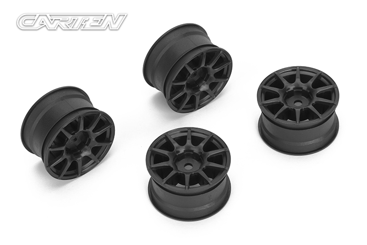 CARTEN 10 Spoke Wheel +1mm (Black)