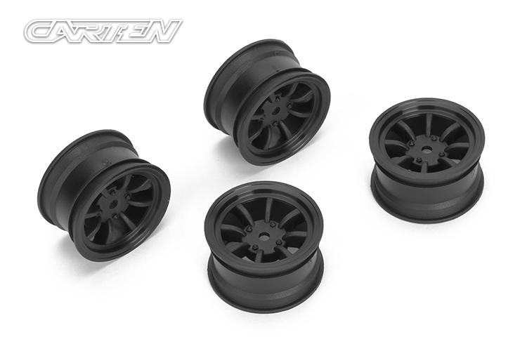 CARTEN 8 Spoke Wheel +1mm (Black)