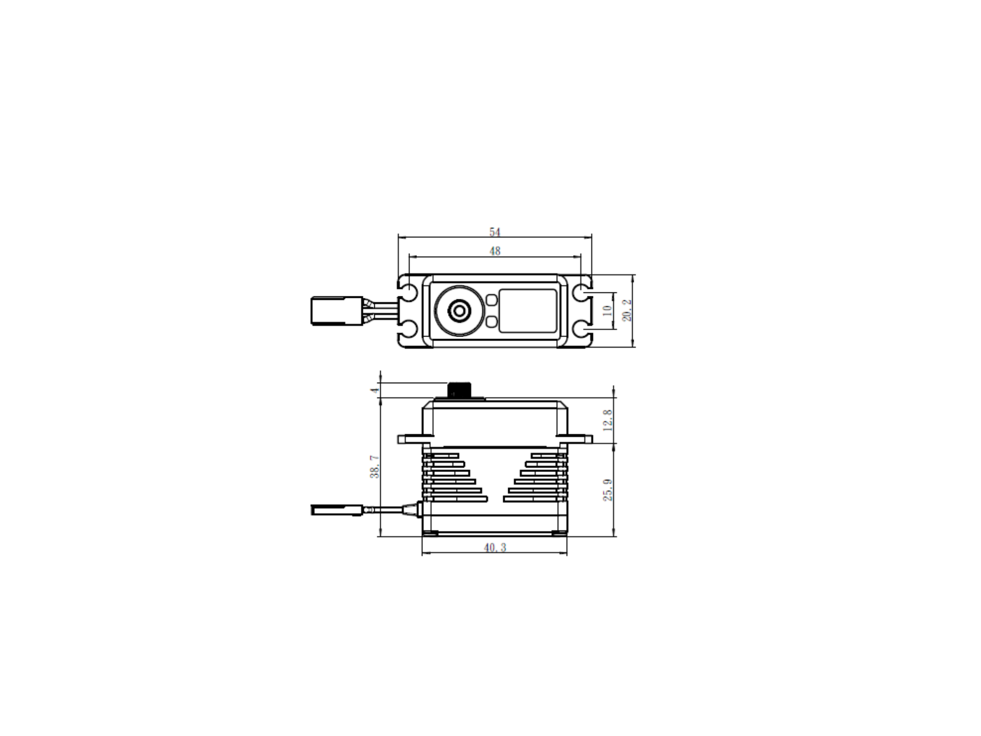 SAVÖX SW-2290SG Standard Size Digital Brushless Servo Aluminium Case 7,4V 50kg/0,13sek