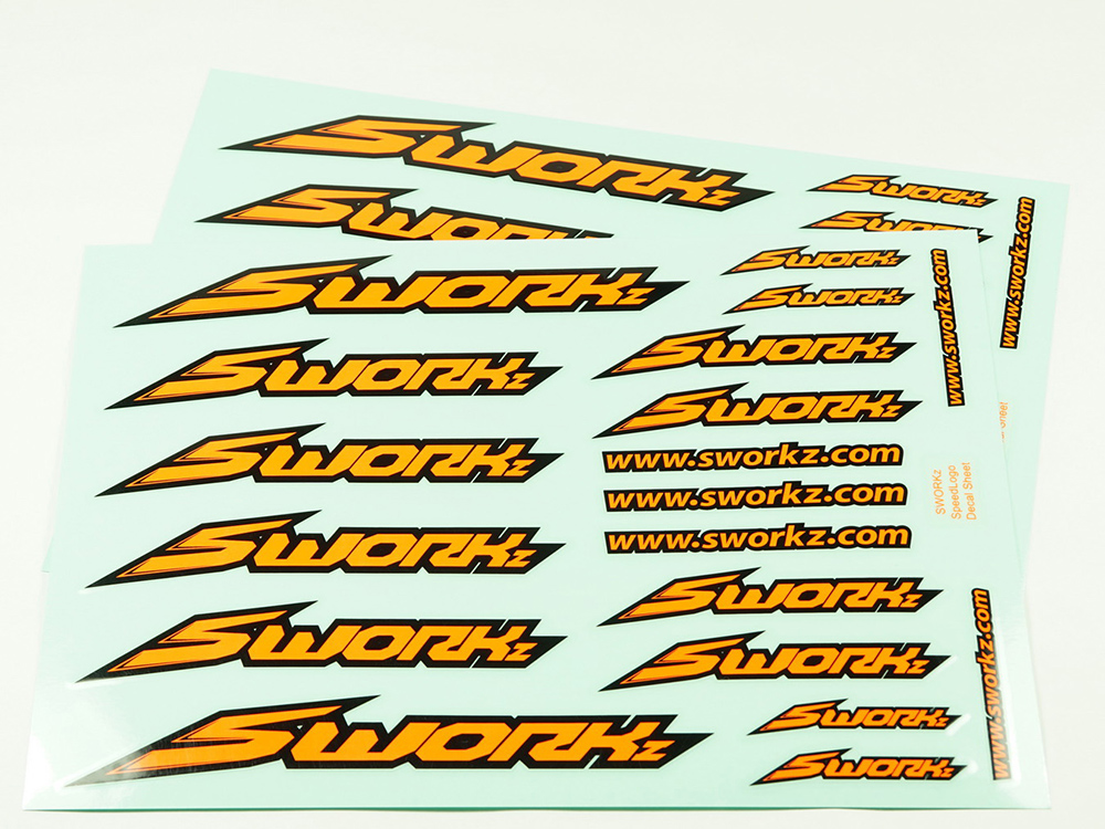 SWORKz Speed Logo Sticker (PushBar)(FO)(2pc)