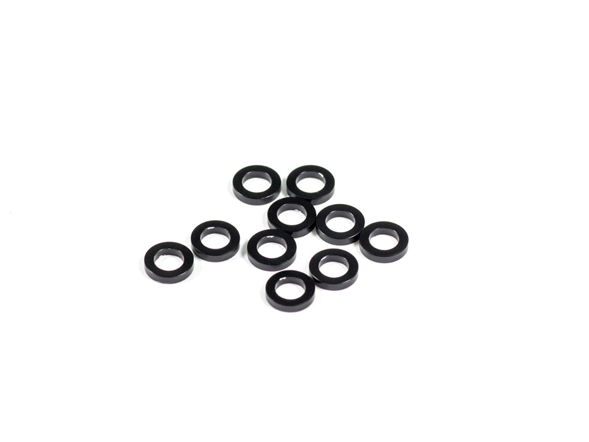 INFINITY ALUMINUM WASHER 3x5x1.0mm (Black/10pcs)