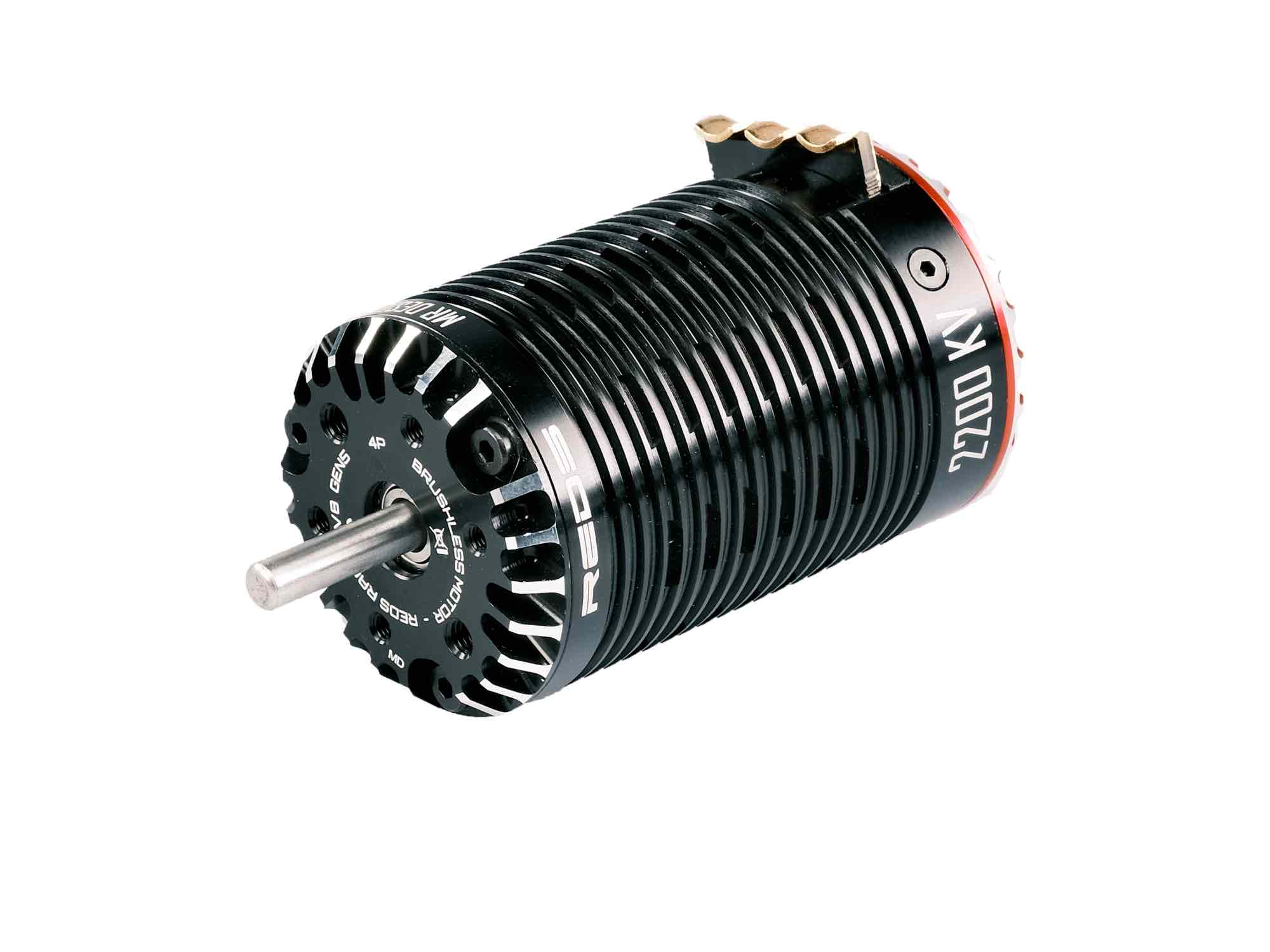 REDS 1/8 Brushless Motor 2800kV V8 4Pol Sensored Gen5