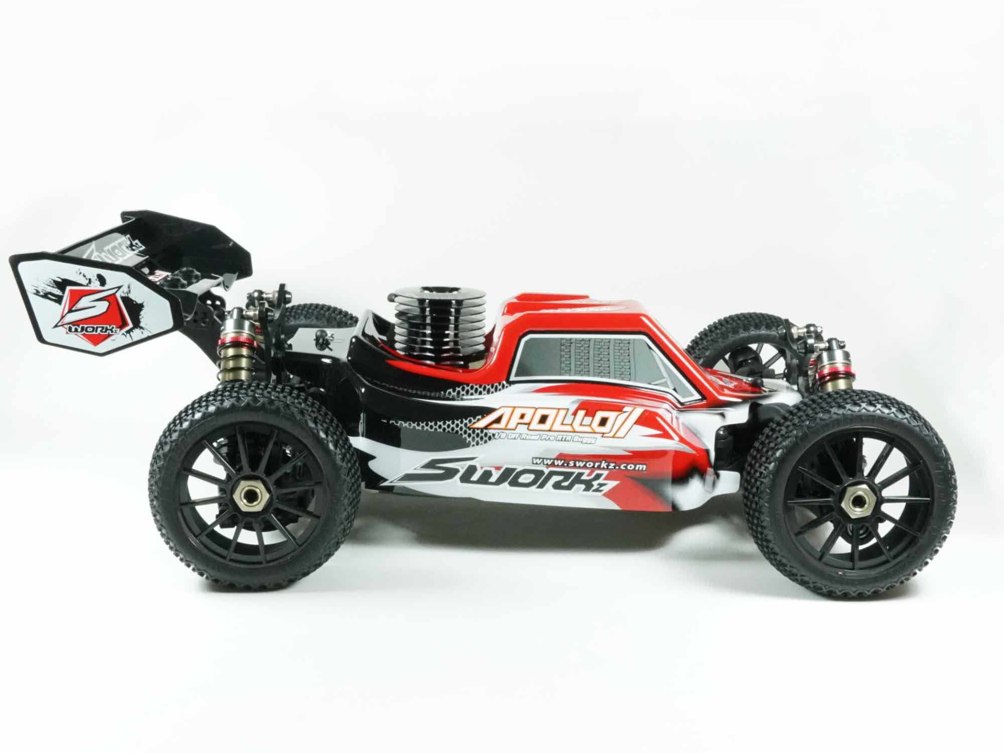 SWORKz Apollo 1/8 Nitro Power Buggy Pro RTR with Prepainted Body Shell