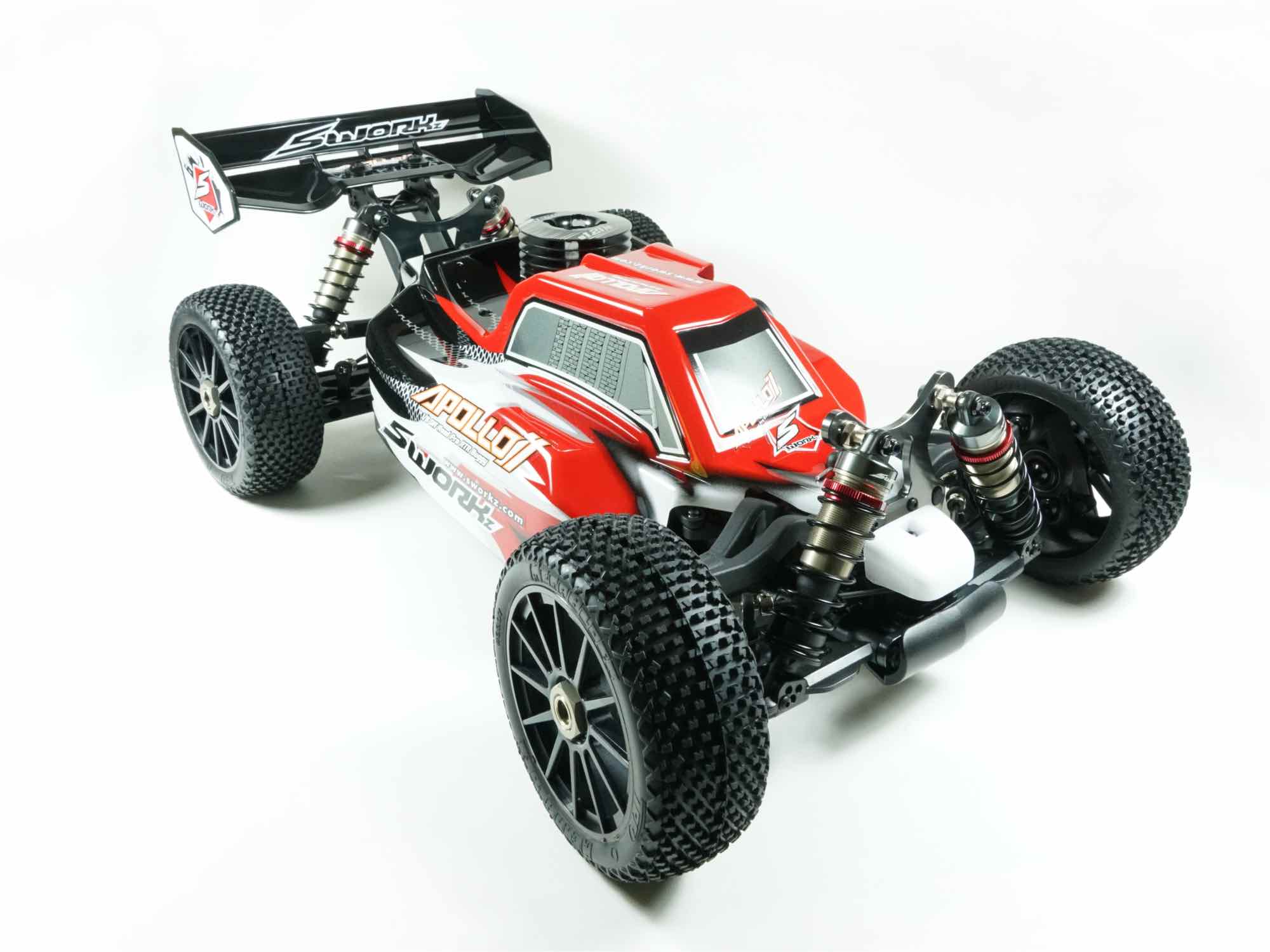 SWORKz Apollo 1/8 Nitro Power Buggy Pro RTR with Prepainted Body Shell