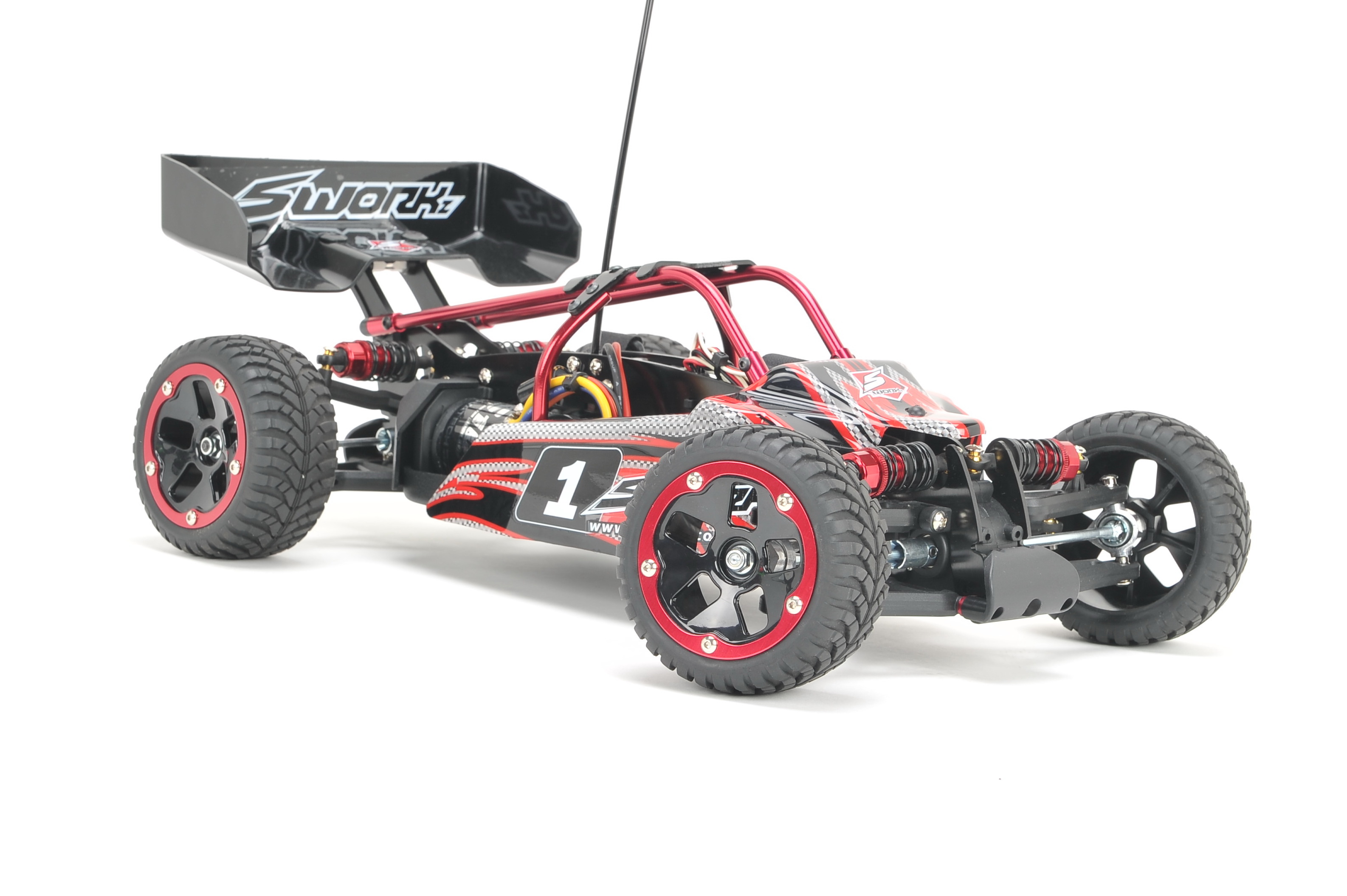 SWORKz Fox4x4 1/10 Elektric Brushless Fun Buggy RTR (rot)